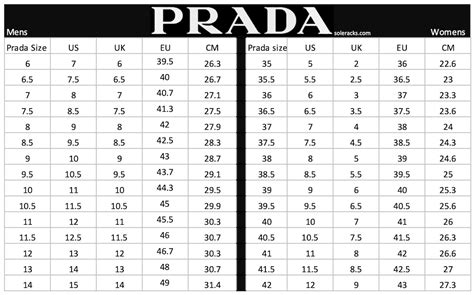 prada shoe size chart conversion|prada women's size chart.